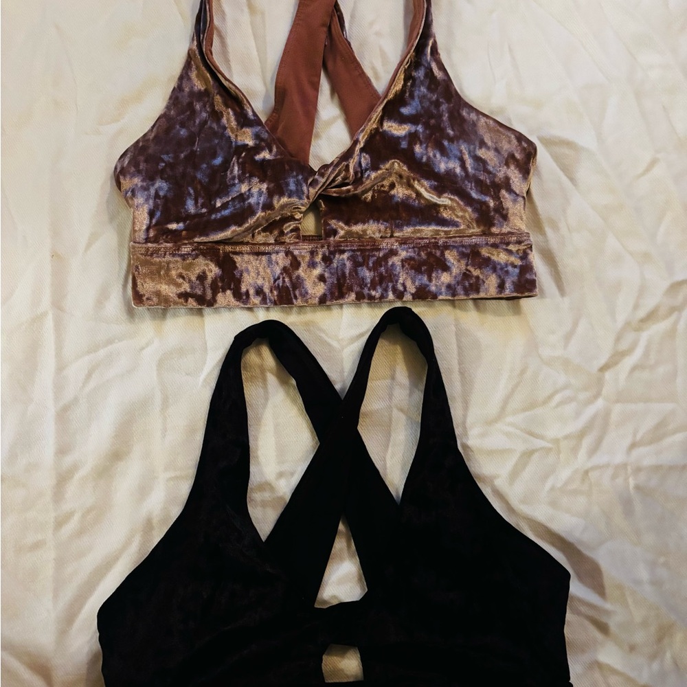 Velvet Crisscross Sports Bras